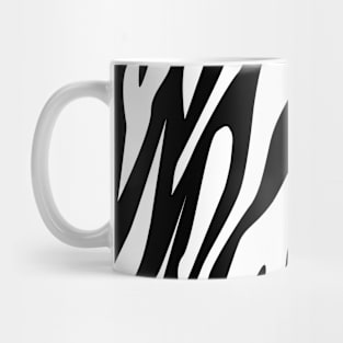 Tones Tiger Seamless Pattern - Inverted Black and White Mug